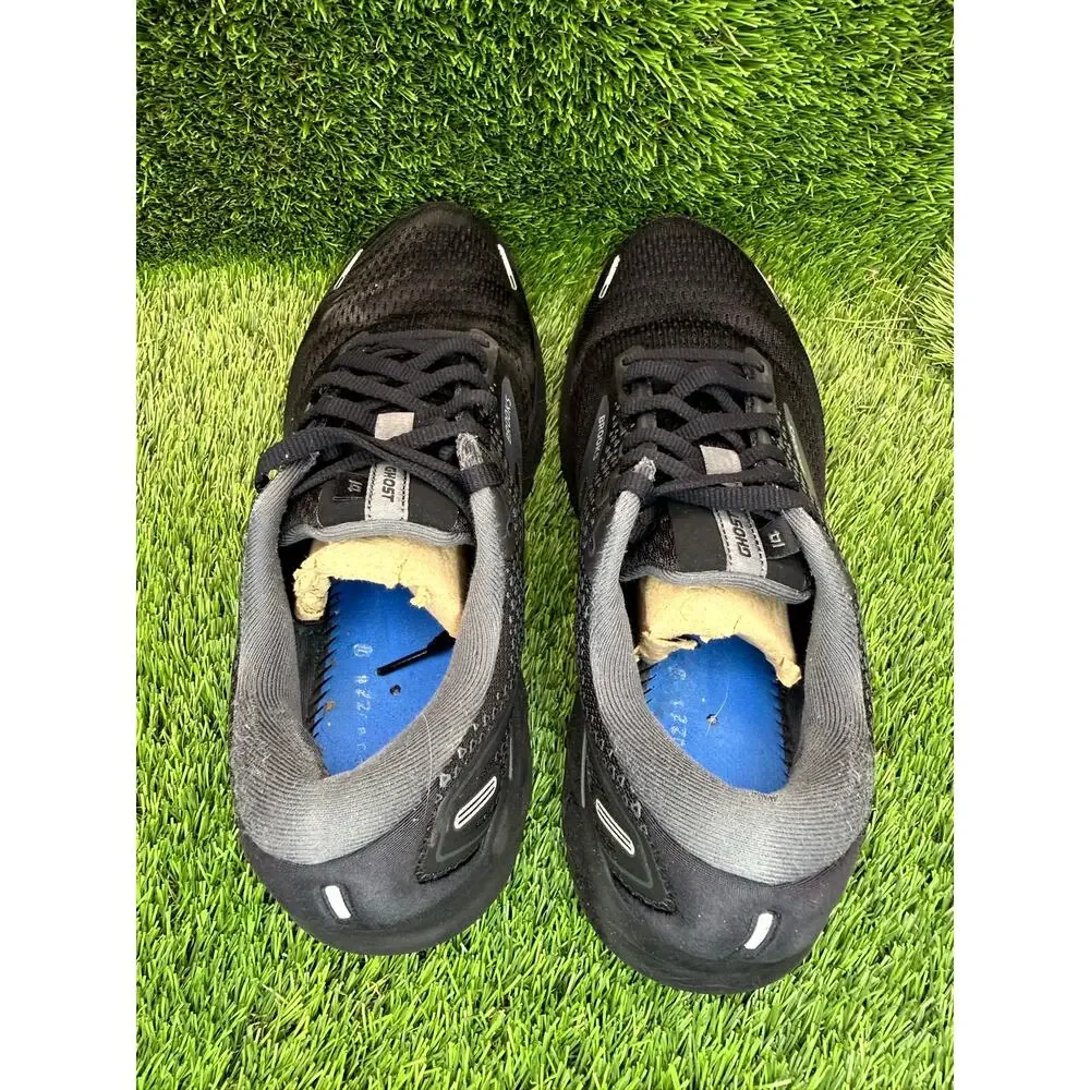 Brooks Ghost 14 1203561D020 Athletic Shoes Women's 10.5D Black Mesh Road Running